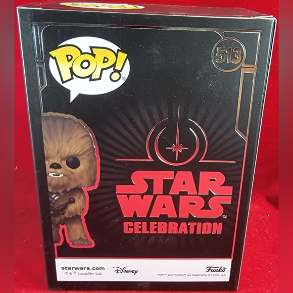 Chewbacca 2022 galactic convention exclusive funko # 513 (nib) - Picture 7 of 7
